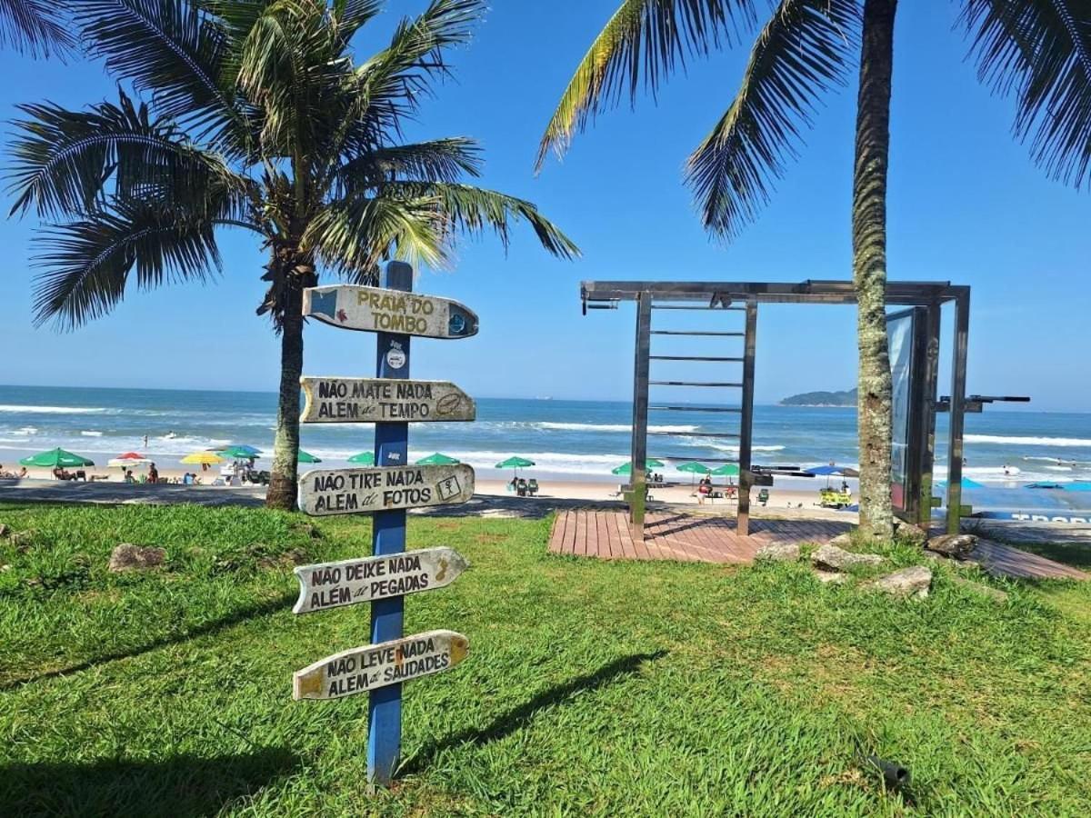 5E-Pe Na Areia Da Praia Do Tombo, 2 Quartos, Ar Cond, 2 Banheiros,2 Vagas+Roupas De Cama Γκουαρούχα Εξωτερικό φωτογραφία